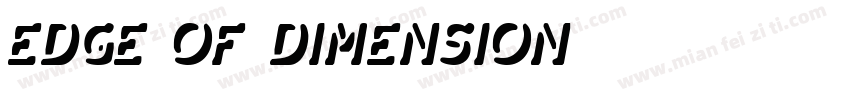 Edge of Dimension字体转换